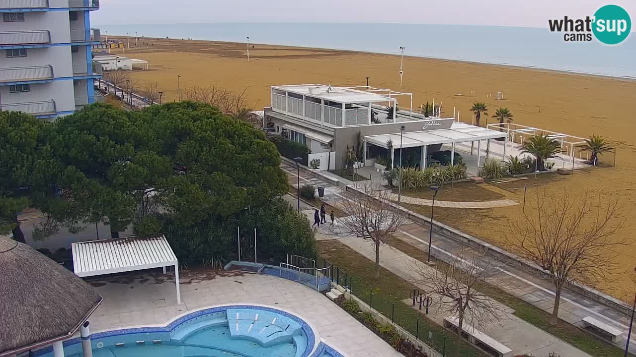 Webcam en direct plage de Bibione – vue depuis Ashanti ApartHotel