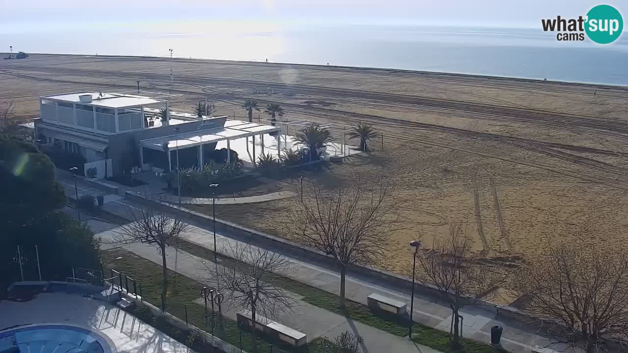 Webcam en direct plage de Bibione – vue depuis Ashanti ApartHotel