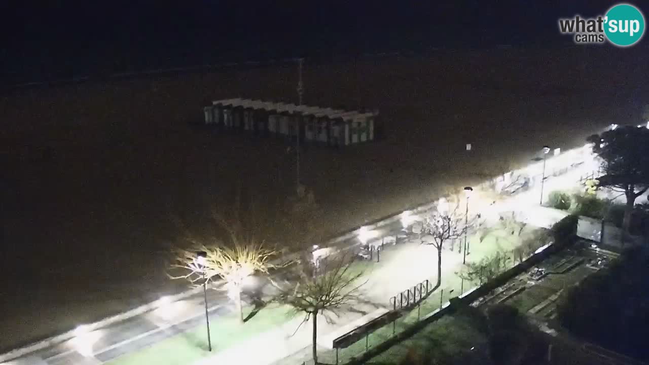 Webcam en direct plage de Bibione – vue depuis Ashanti ApartHotel