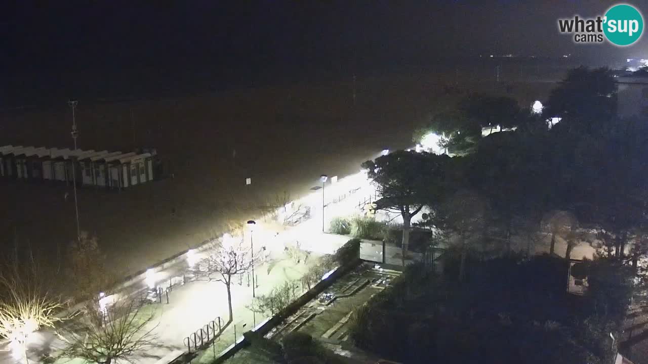 Webcam en direct plage de Bibione – vue depuis Ashanti ApartHotel