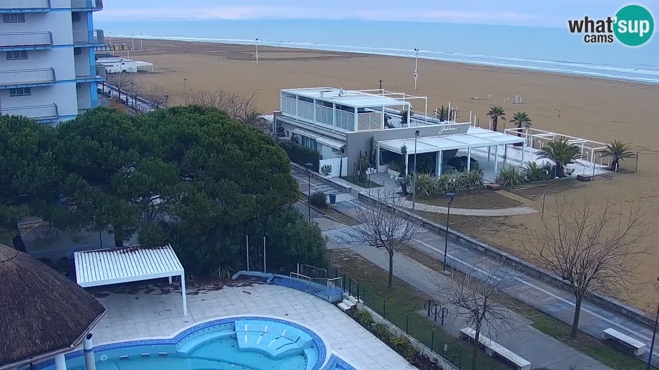 Webcam en direct plage de Bibione – vue depuis Ashanti ApartHotel