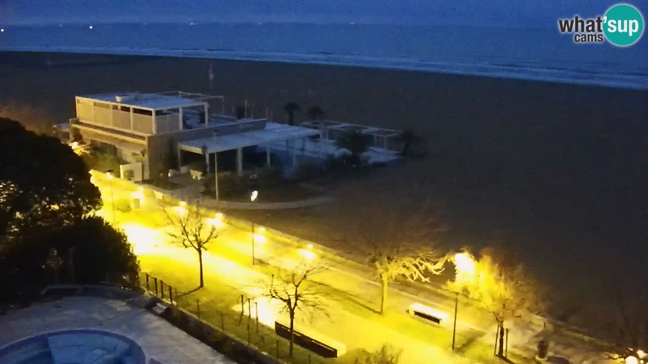 Webcam en vivo playa Bibione – vista desde Ashanti ApartHotel