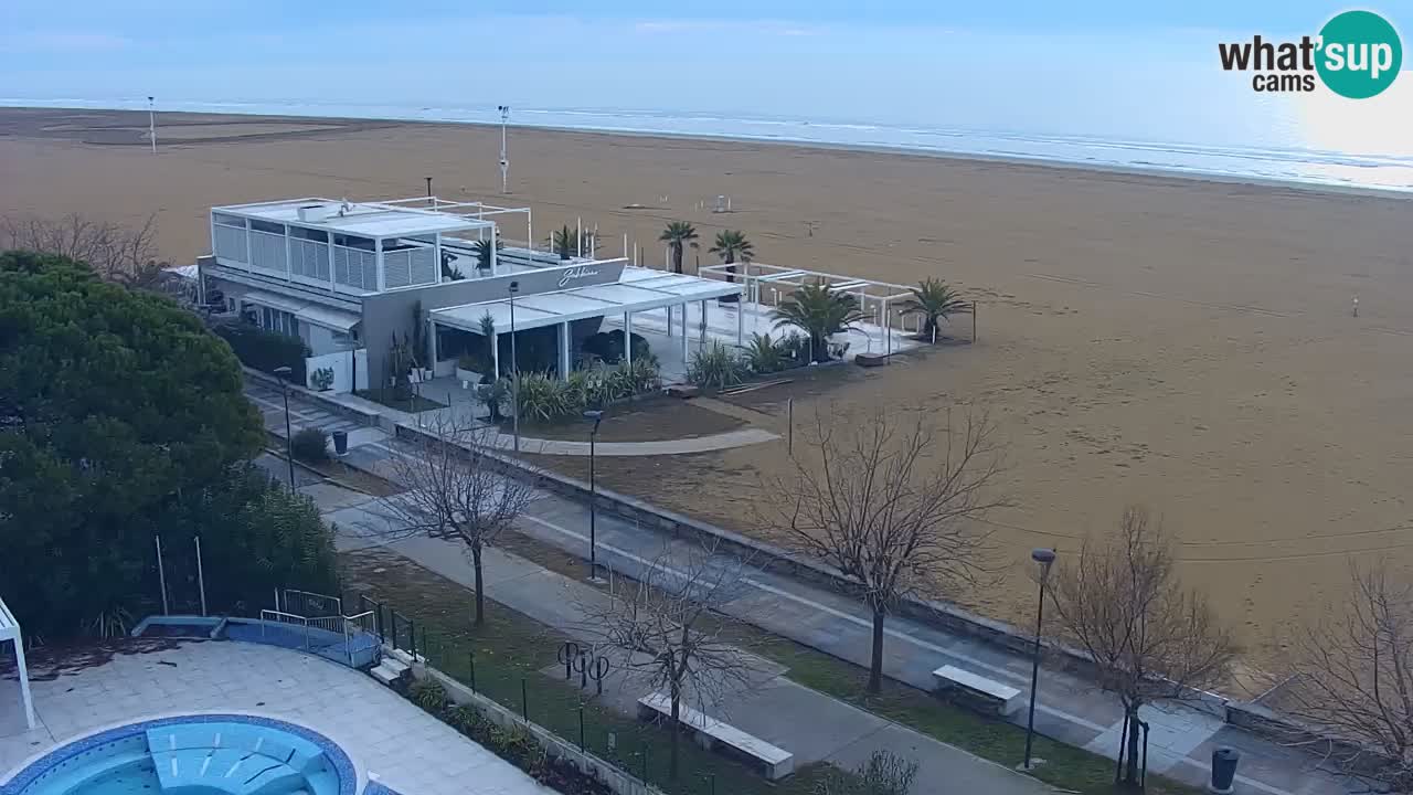 Webcam en direct plage de Bibione – vue depuis Ashanti ApartHotel