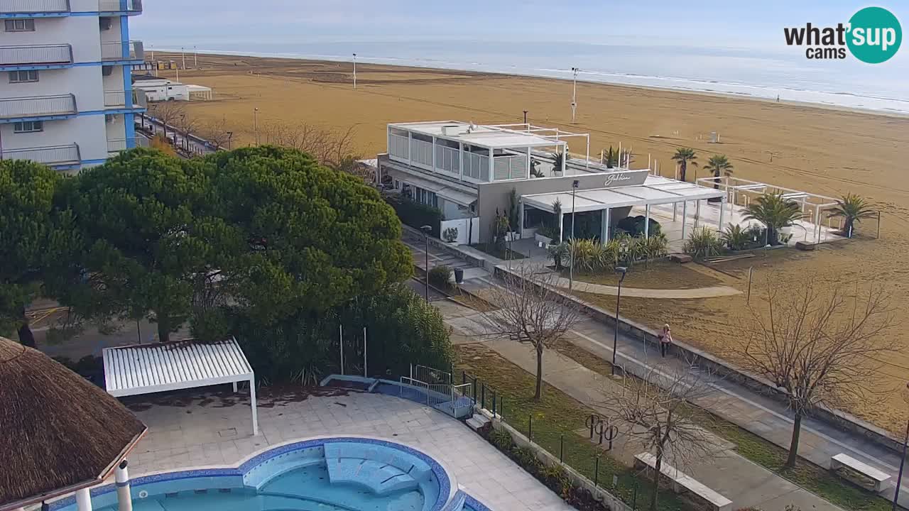 Webcam en direct plage de Bibione – vue depuis Ashanti ApartHotel