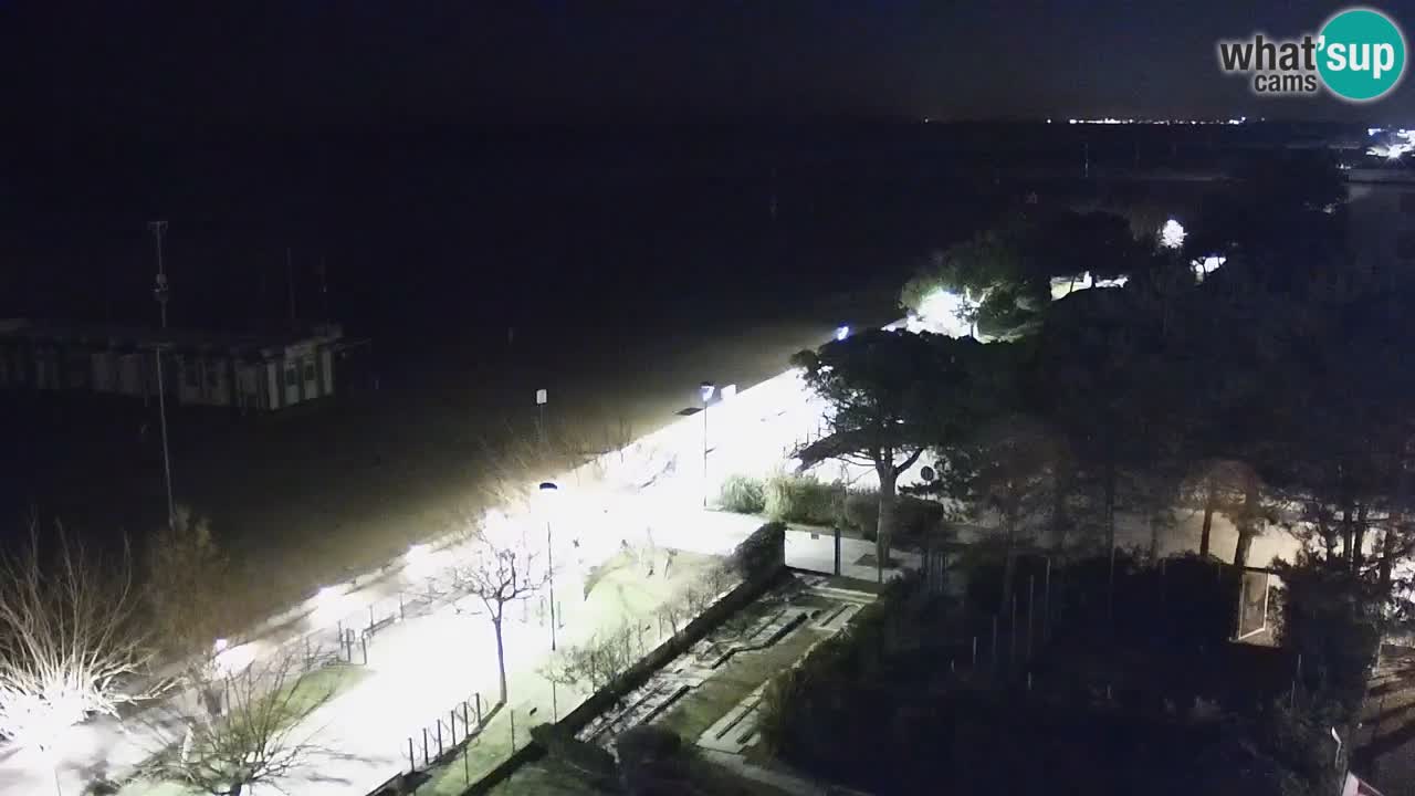 Webcam en direct plage de Bibione – vue depuis Ashanti ApartHotel