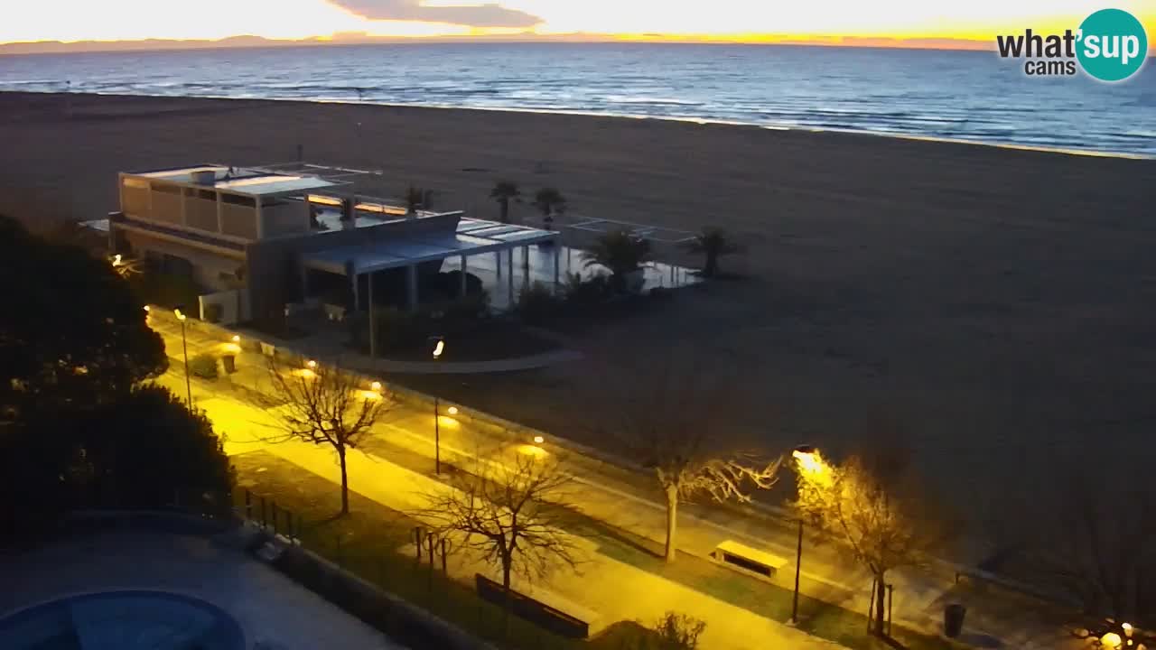 Webcam en direct plage de Bibione – vue depuis Ashanti ApartHotel