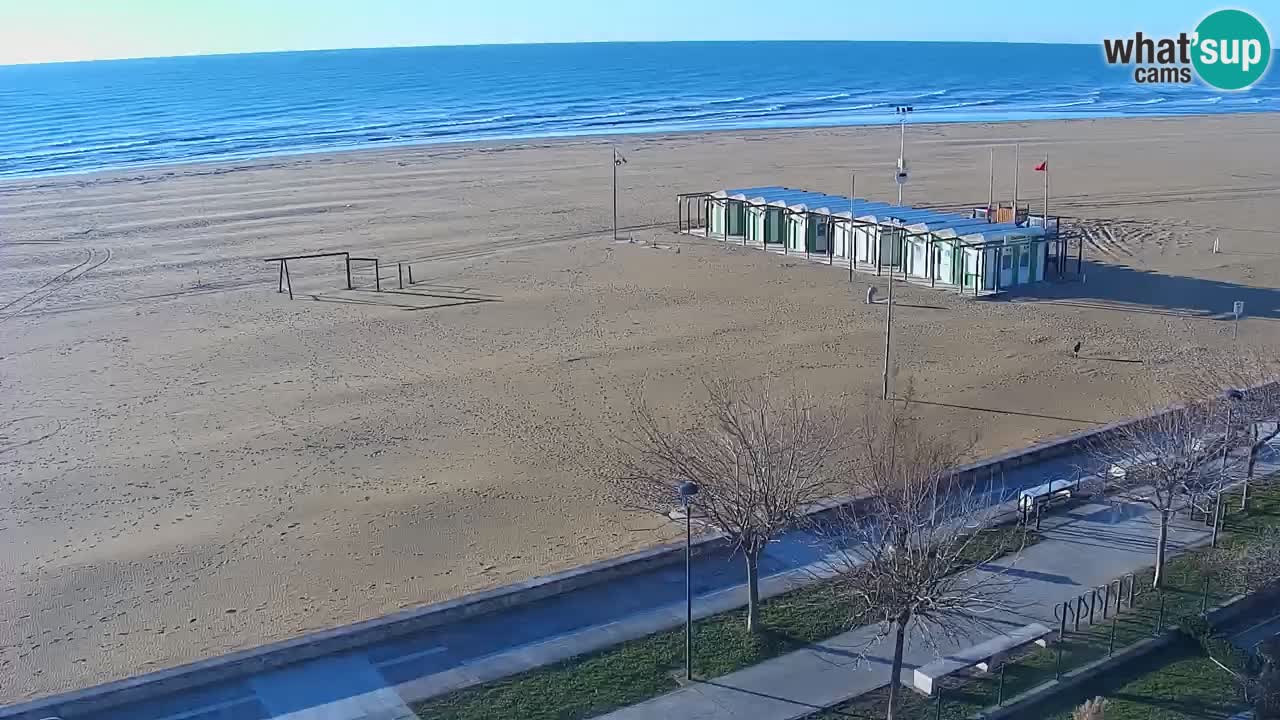 Webcam en direct plage de Bibione – vue depuis Ashanti ApartHotel