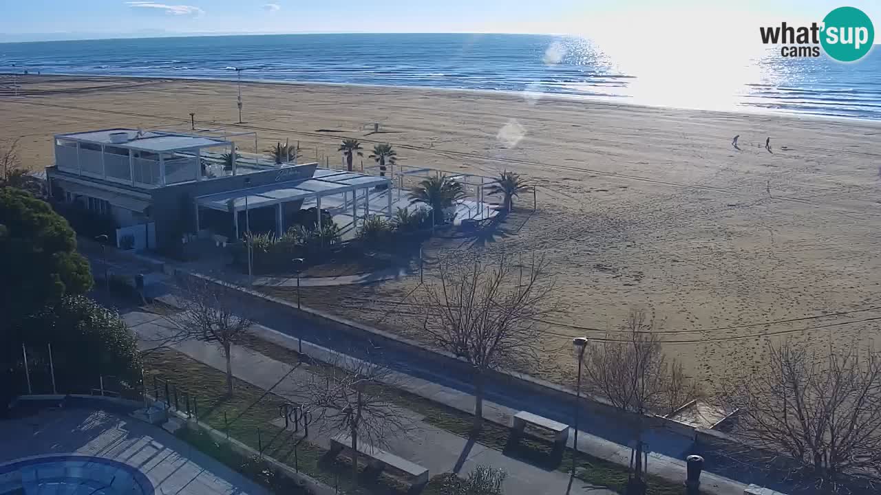 Webcam en direct plage de Bibione – vue depuis Ashanti ApartHotel