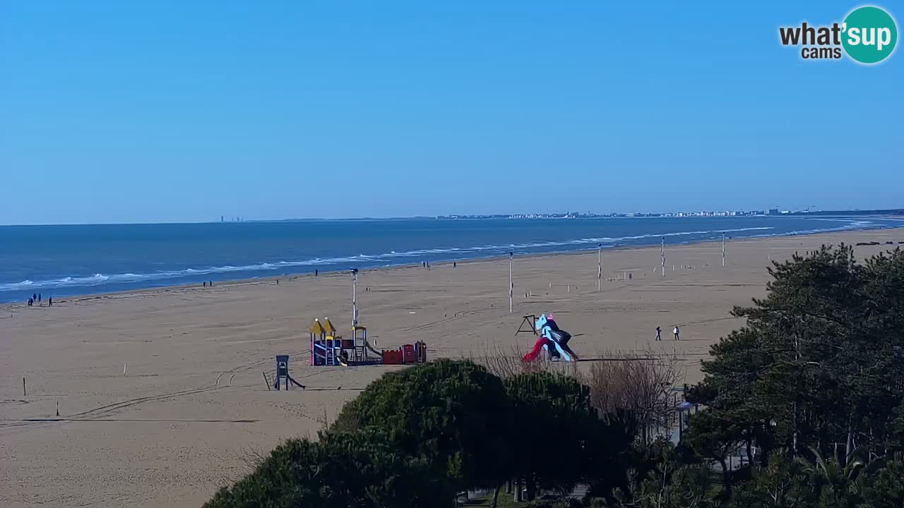 Webcam en direct plage de Bibione – vue depuis Ashanti ApartHotel