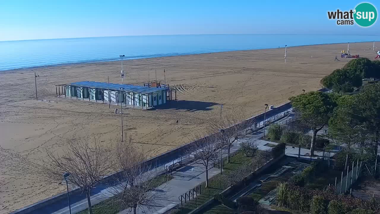 Webcam en vivo playa Bibione – vista desde Ashanti ApartHotel