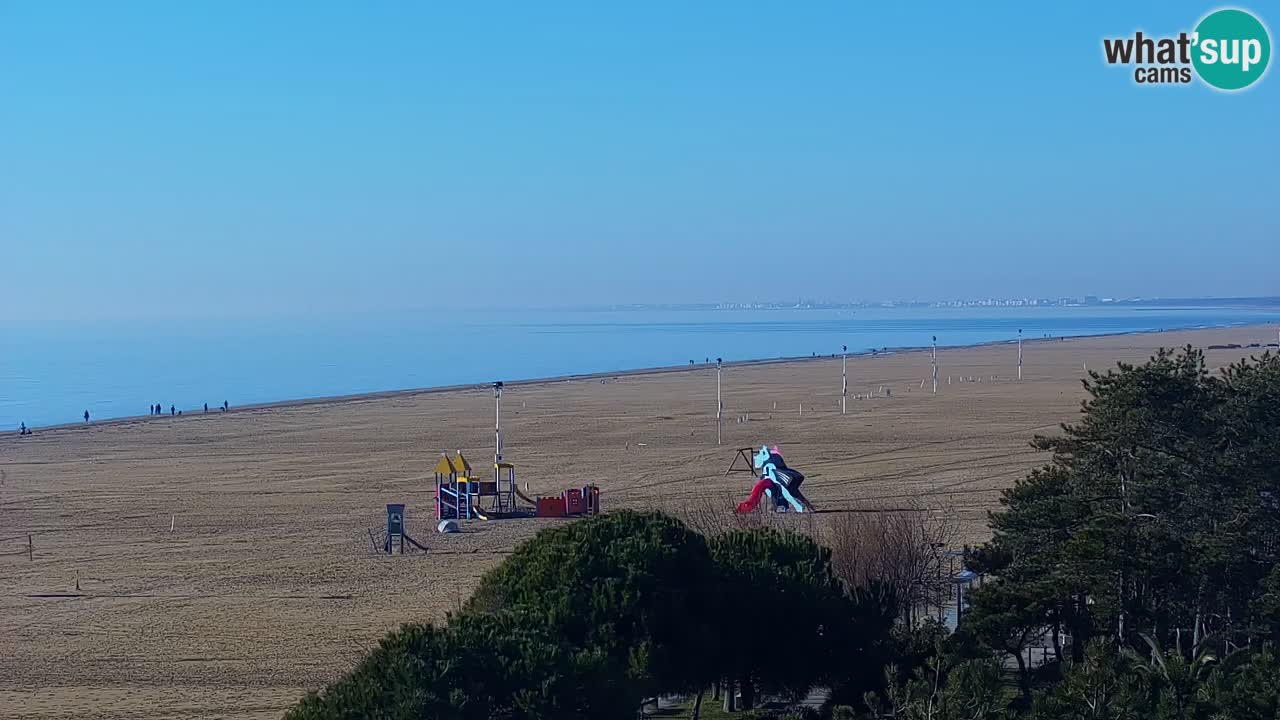 Webcam en vivo playa Bibione – vista desde Ashanti ApartHotel