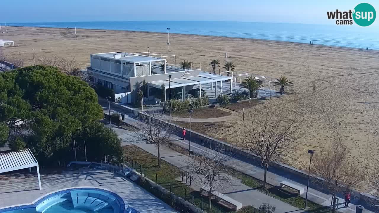 Webcam en vivo playa Bibione – vista desde Ashanti ApartHotel