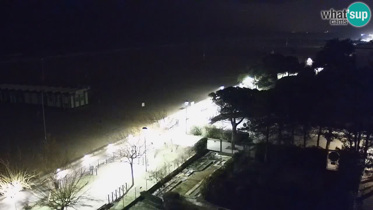 Webcam en direct plage de Bibione – vue depuis Ashanti ApartHotel