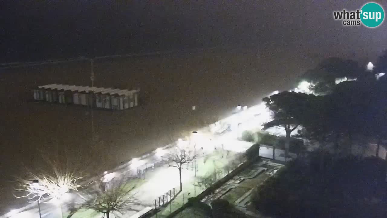 Webcam en vivo playa Bibione – vista desde Ashanti ApartHotel