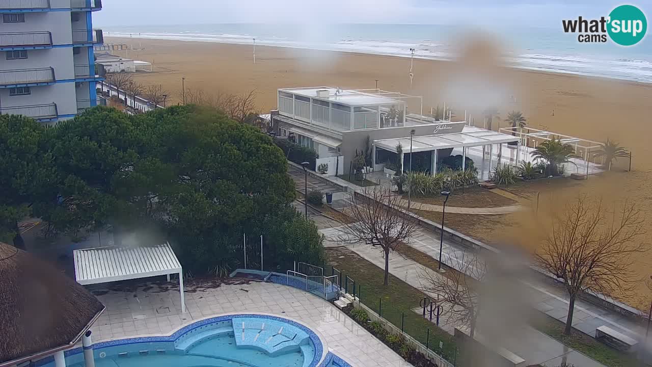 Webcam en vivo playa Bibione – vista desde Ashanti ApartHotel