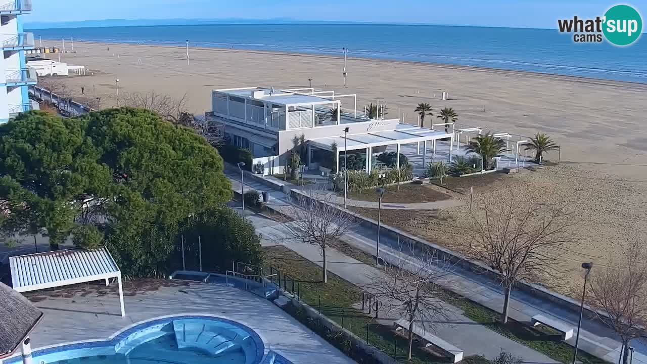 Webcam en direct plage de Bibione – vue depuis Ashanti ApartHotel