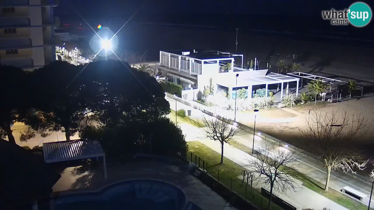 Webcam en direct plage de Bibione – vue depuis Ashanti ApartHotel