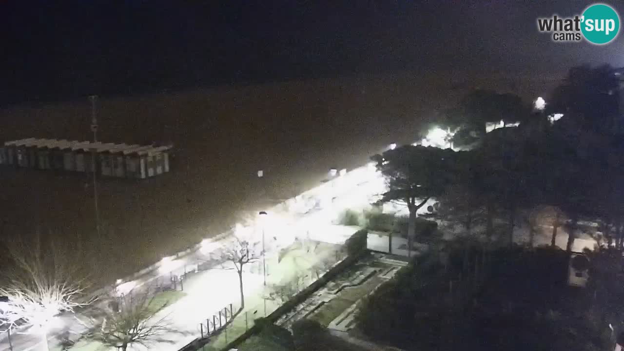 Webcam en direct plage de Bibione – vue depuis Ashanti ApartHotel