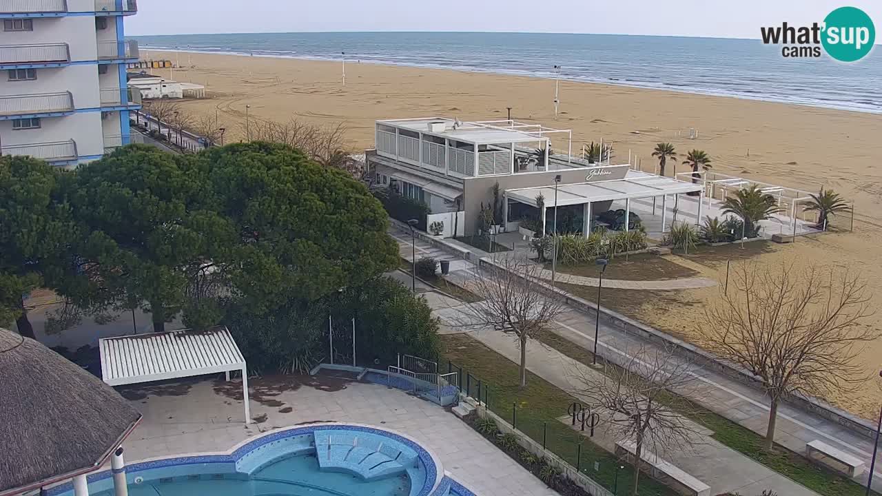 Webcam en vivo playa Bibione – vista desde Ashanti ApartHotel