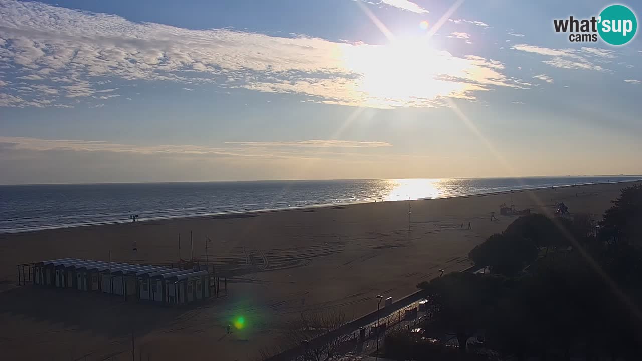 Webcam en vivo playa Bibione – vista desde Ashanti ApartHotel