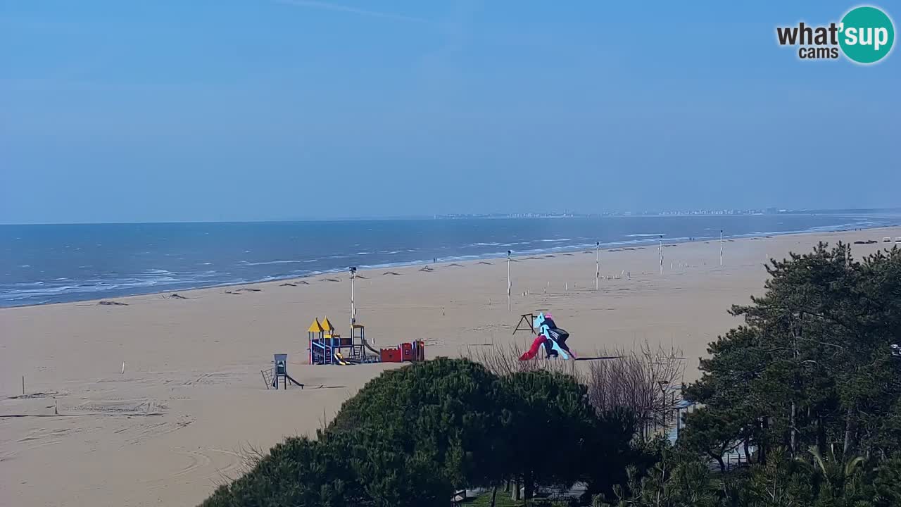 Webcam en direct plage de Bibione – vue depuis Ashanti ApartHotel