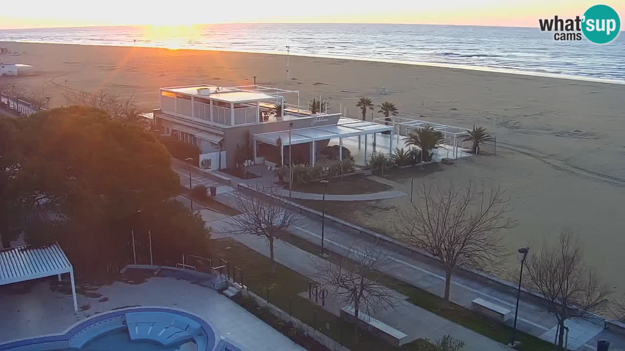 Webcam en vivo playa Bibione – vista desde Ashanti ApartHotel