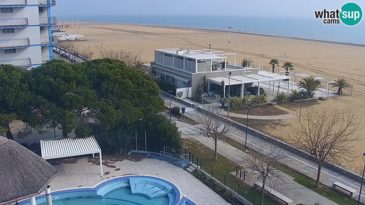 Web kamera Bibione plaža – pogled sa Ashanti ApartHotela