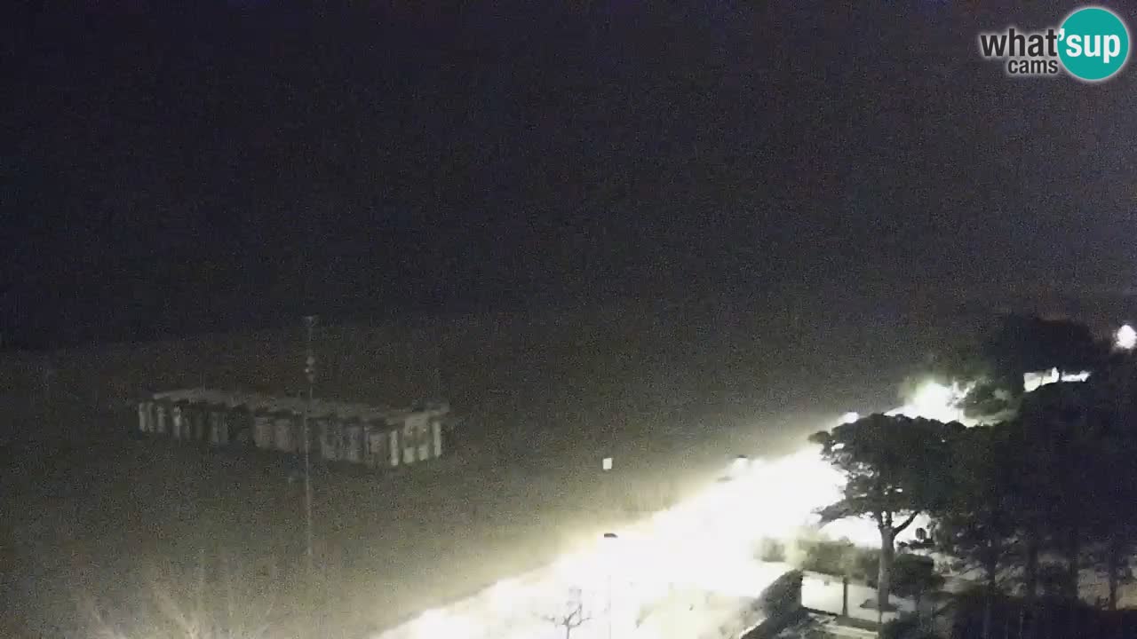 Webcam en direct plage de Bibione – vue depuis Ashanti ApartHotel