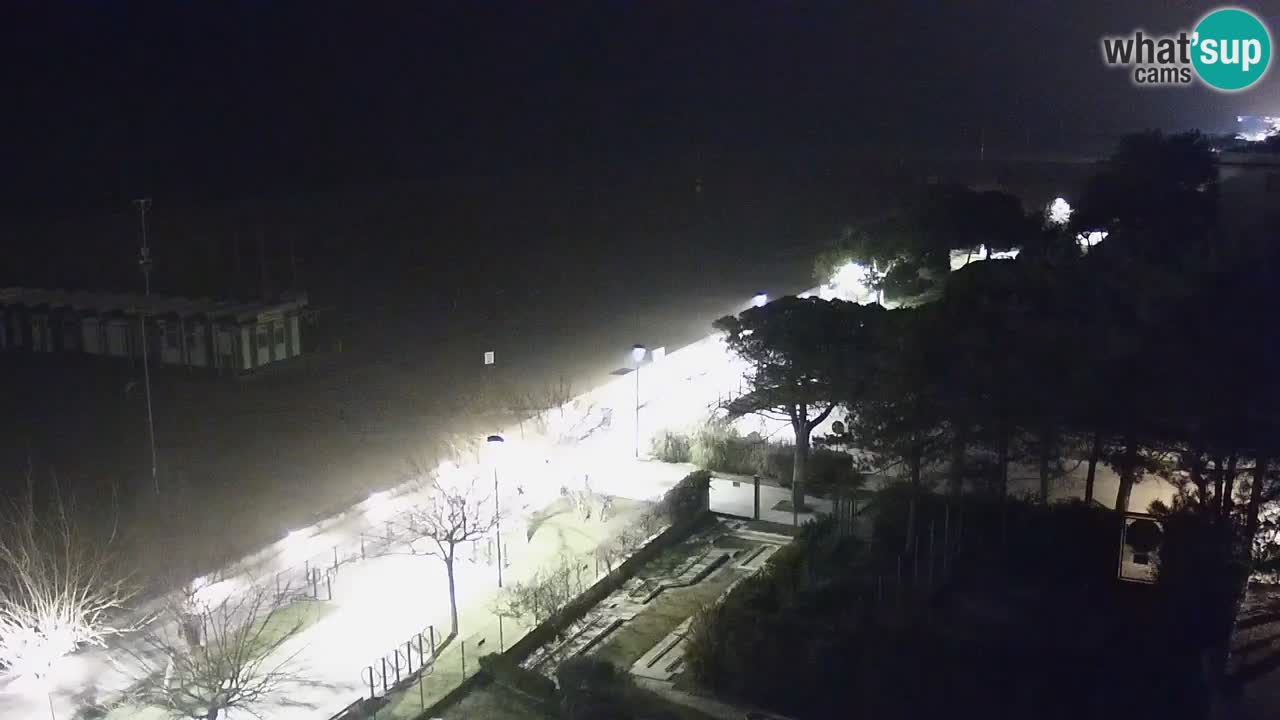 Webcam en direct plage de Bibione – vue depuis Ashanti ApartHotel