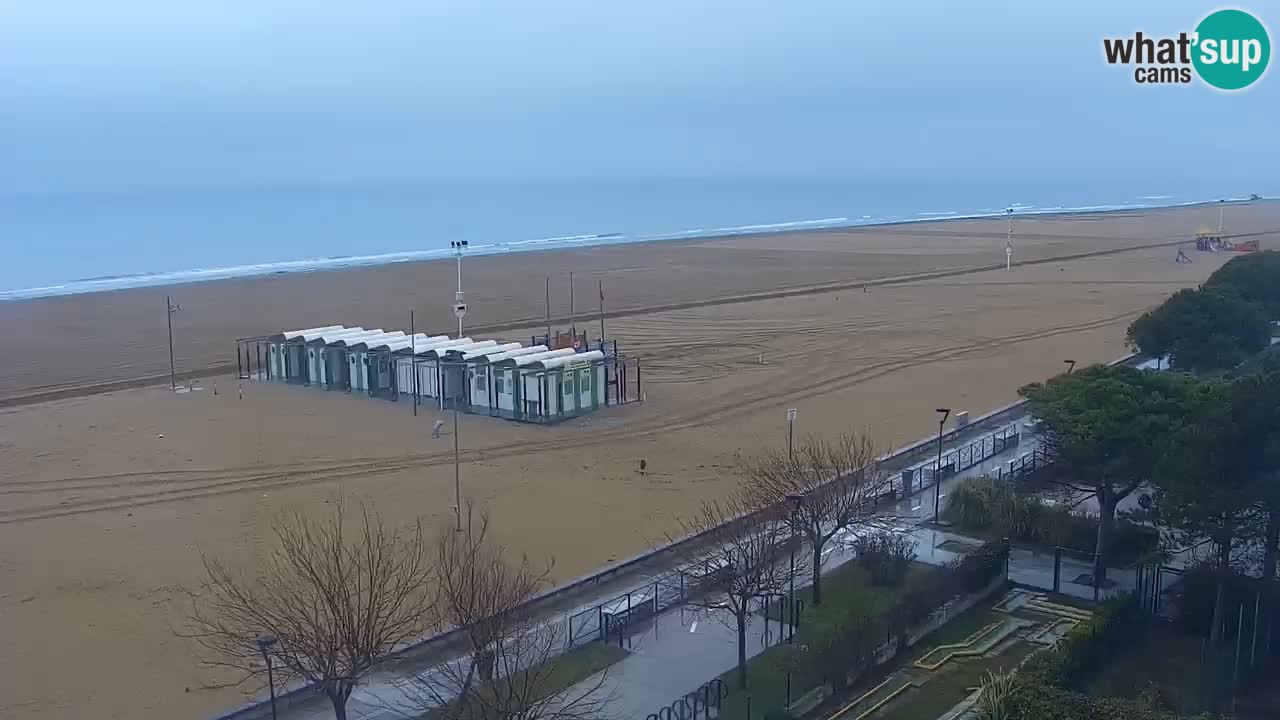 Spletna kamera Bibione plaža – pogled iz Ashanti ApartHotela