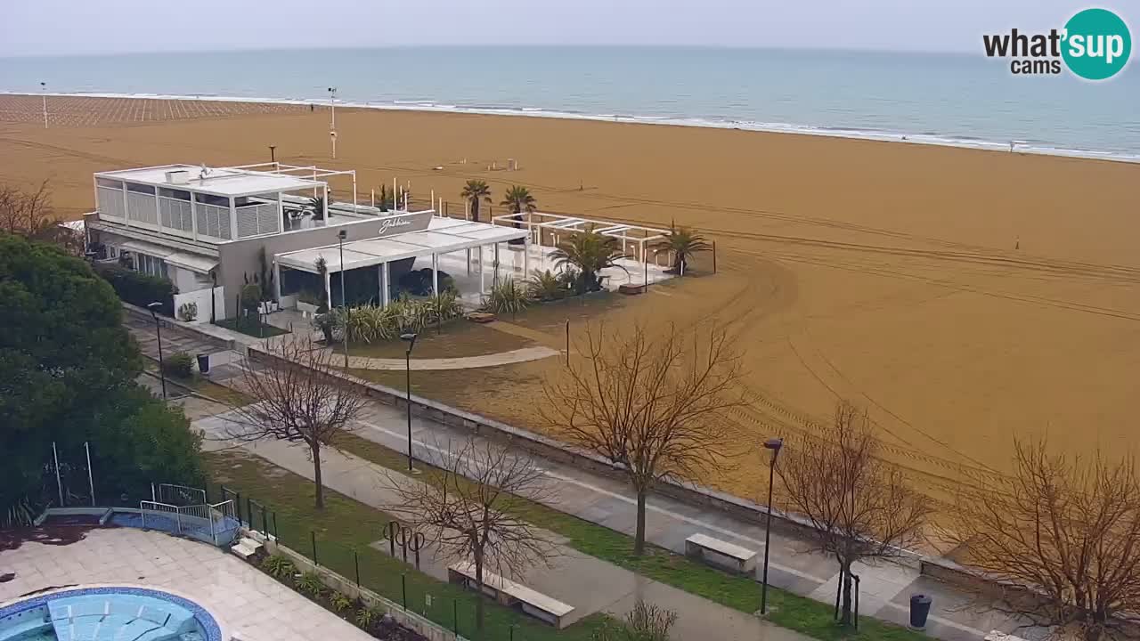 Web kamera Bibione plaža – pogled sa Ashanti ApartHotela