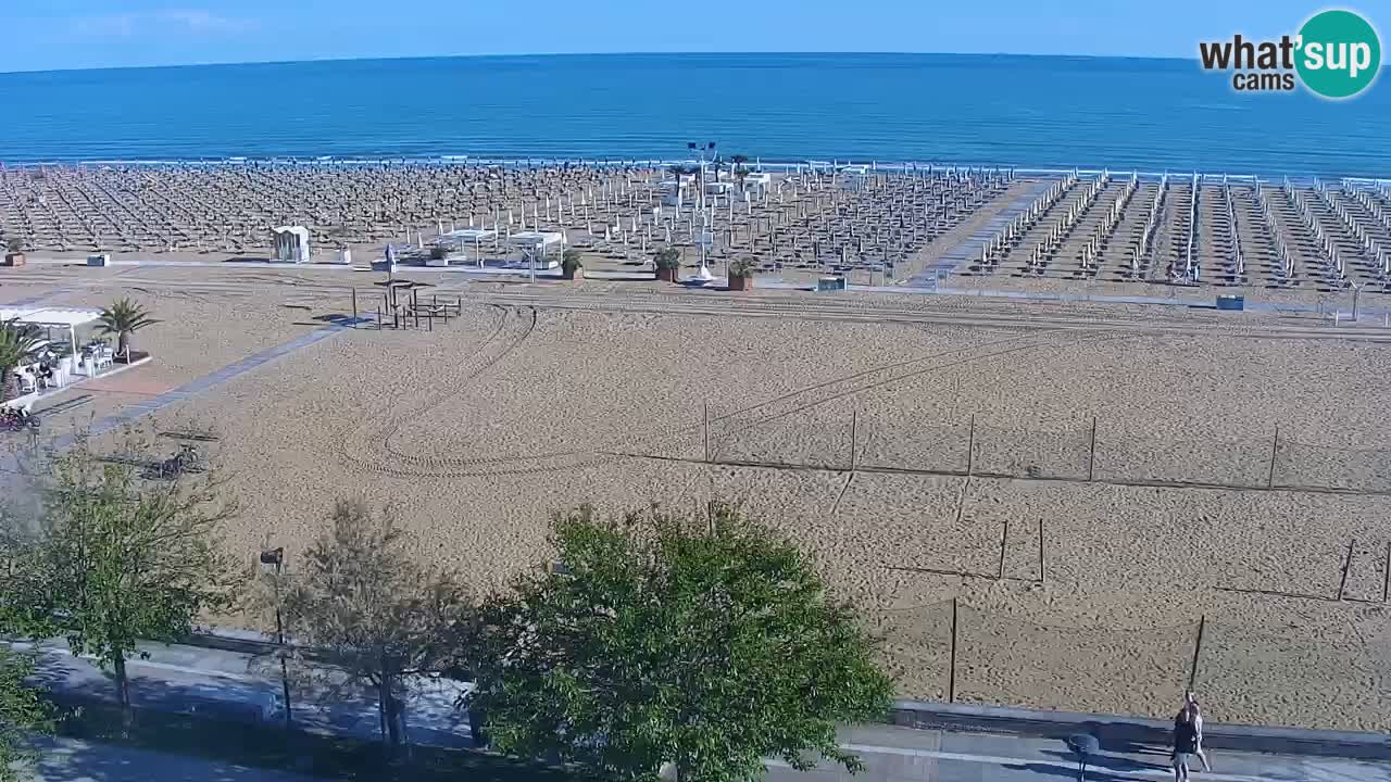 Webcam en direct plage de Bibione – vue depuis Ashanti ApartHotel