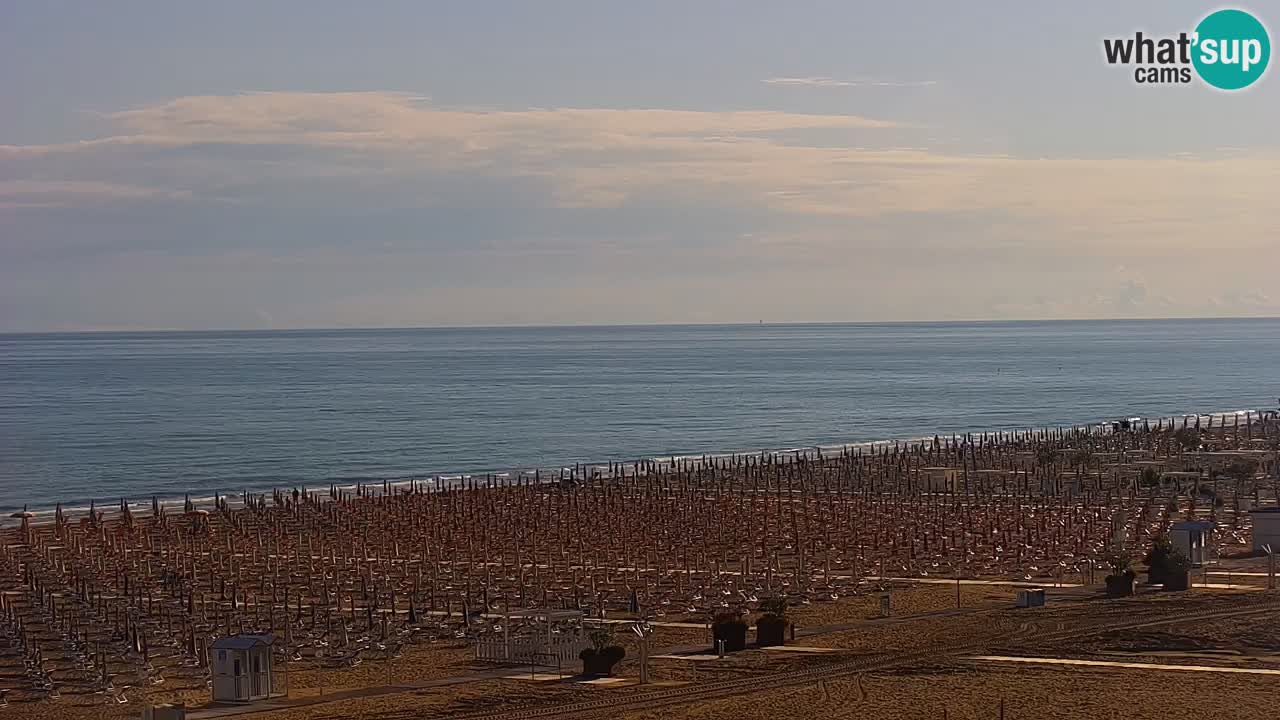 Spletna kamera Bibione plaža – pogled iz Ashanti ApartHotela