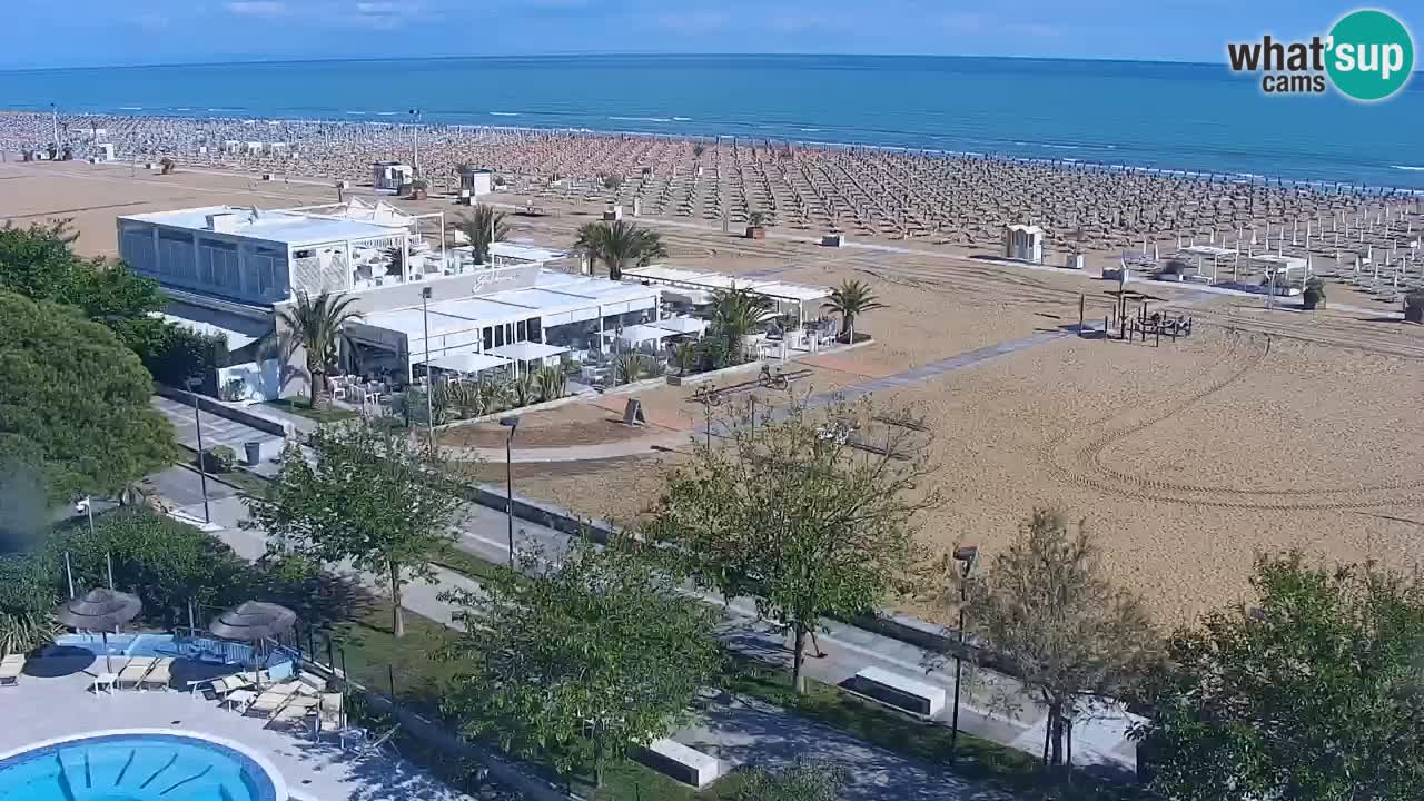 Webcam en vivo playa Bibione – vista desde Ashanti ApartHotel