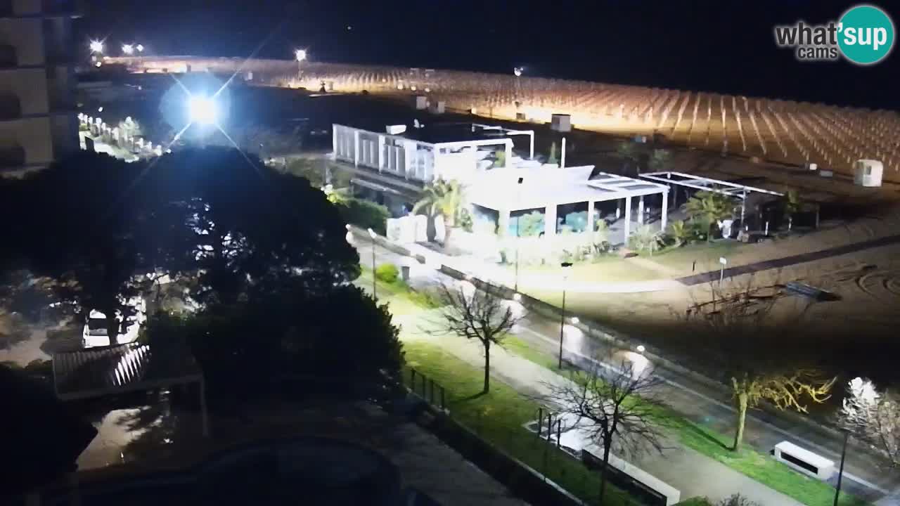 Webcam en direct plage de Bibione – vue depuis Ashanti ApartHotel