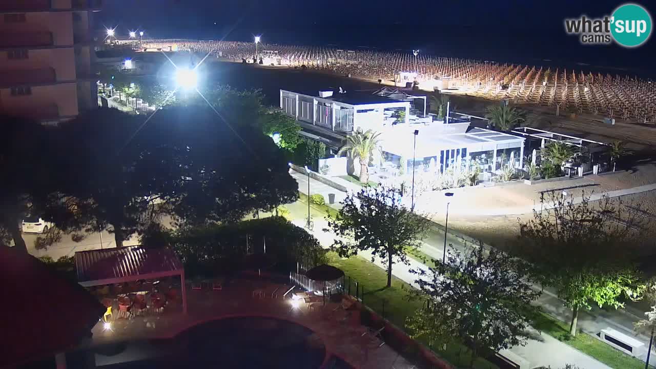 Web kamera Bibione plaža – pogled sa Ashanti ApartHotela