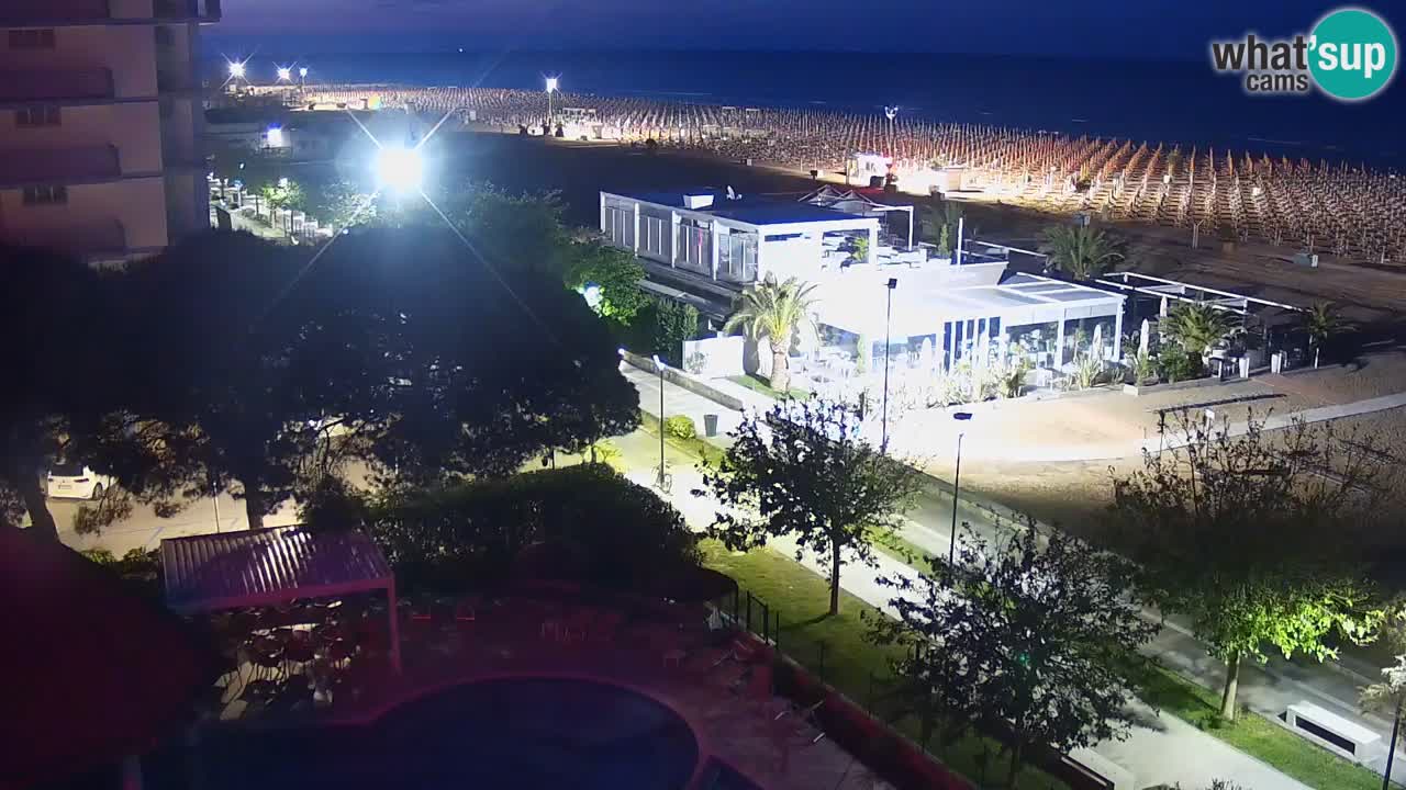 Webcam en vivo playa Bibione – vista desde Ashanti ApartHotel