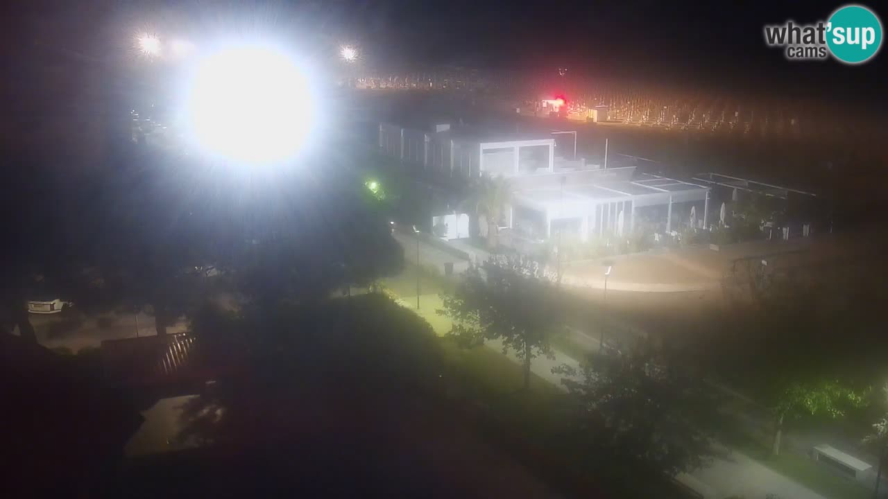 Webcam en direct plage de Bibione – vue depuis Ashanti ApartHotel