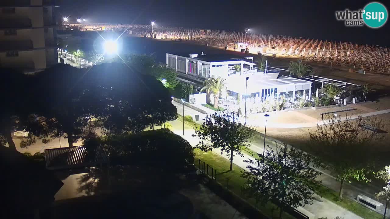 Webcam en direct plage de Bibione – vue depuis Ashanti ApartHotel