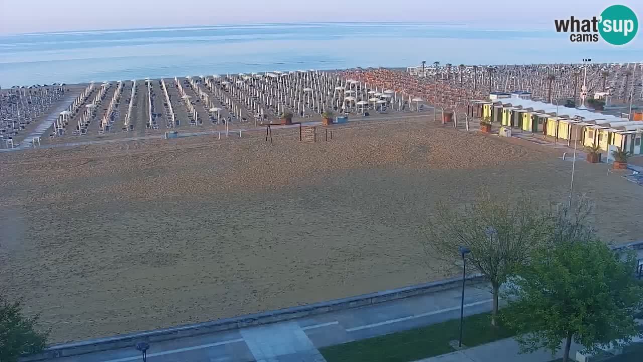 Web kamera Bibione plaža – pogled sa Ashanti ApartHotela