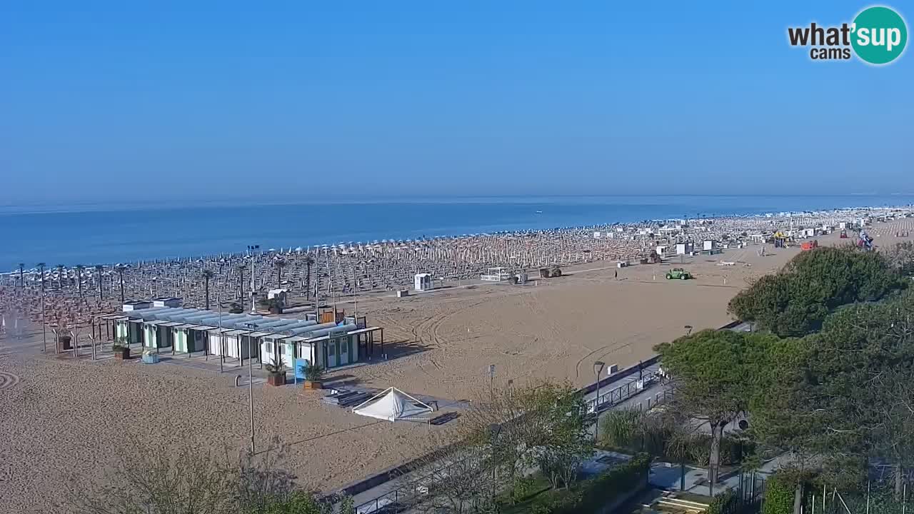 Webcam en direct plage de Bibione – vue depuis Ashanti ApartHotel