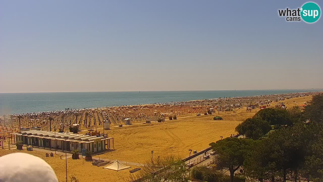Webcam en direct plage de Bibione – vue depuis Ashanti ApartHotel