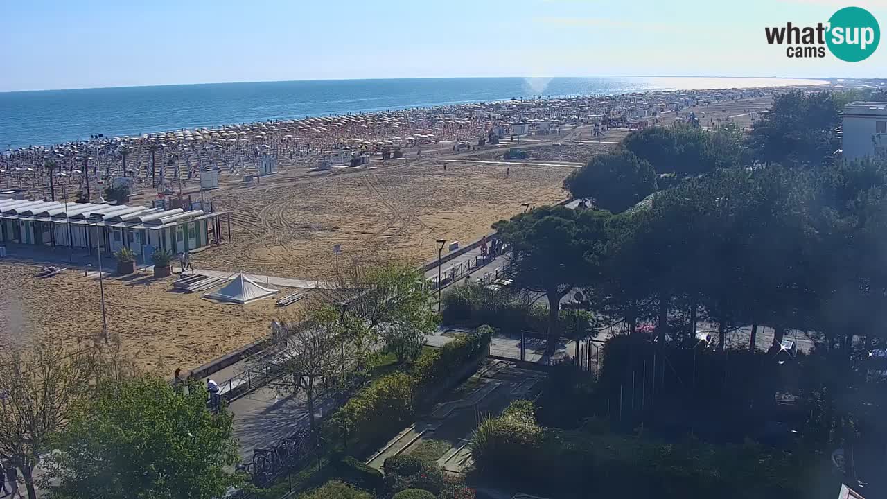 Webcam en vivo playa Bibione – vista desde Ashanti ApartHotel