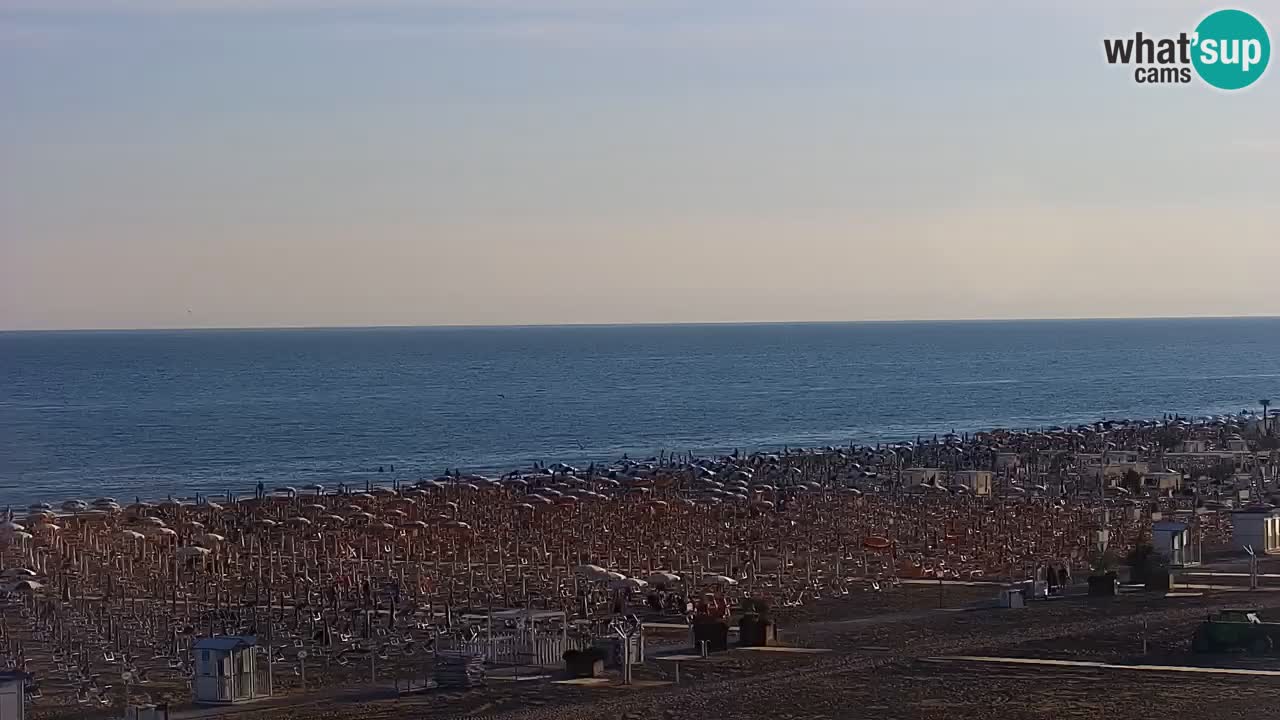 Spletna kamera Bibione plaža – pogled iz Ashanti ApartHotela