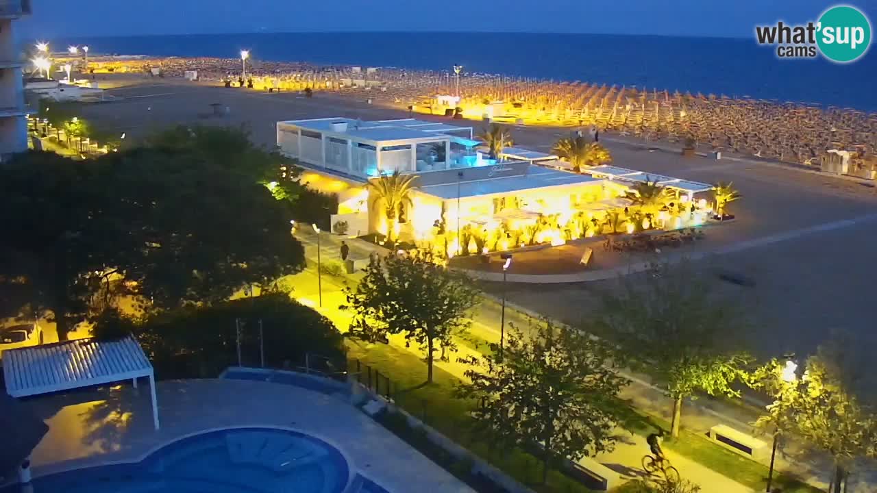 Webcam en vivo playa Bibione – vista desde Ashanti ApartHotel