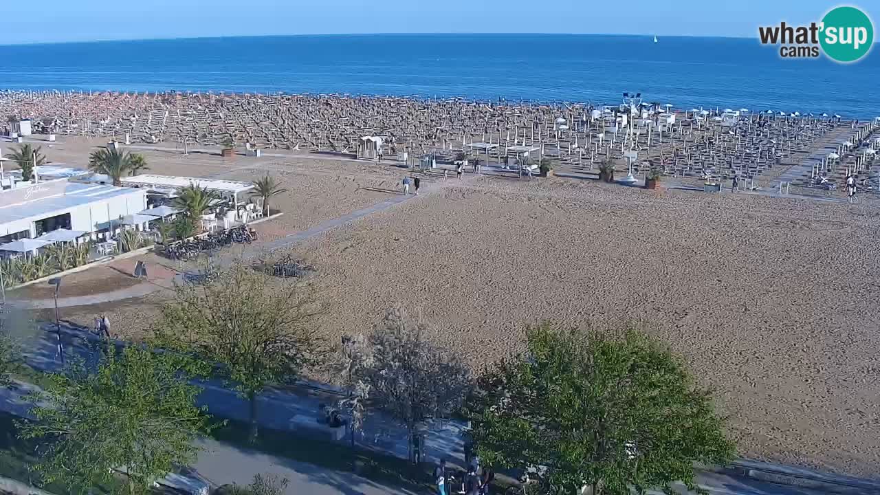Webcam en vivo playa Bibione – vista desde Ashanti ApartHotel