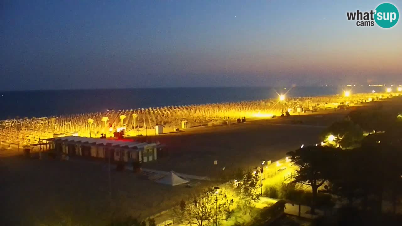 Webcam en direct plage de Bibione – vue depuis Ashanti ApartHotel
