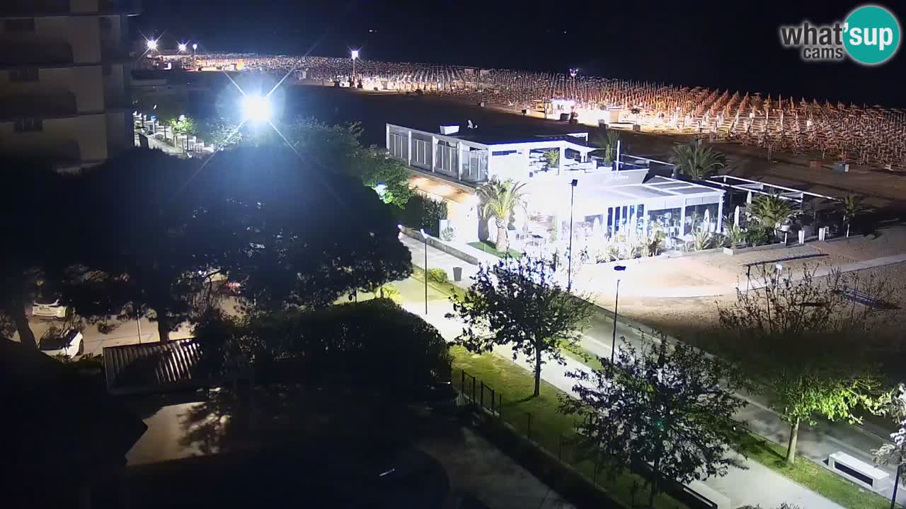 Web kamera Bibione plaža – pogled sa Ashanti ApartHotela