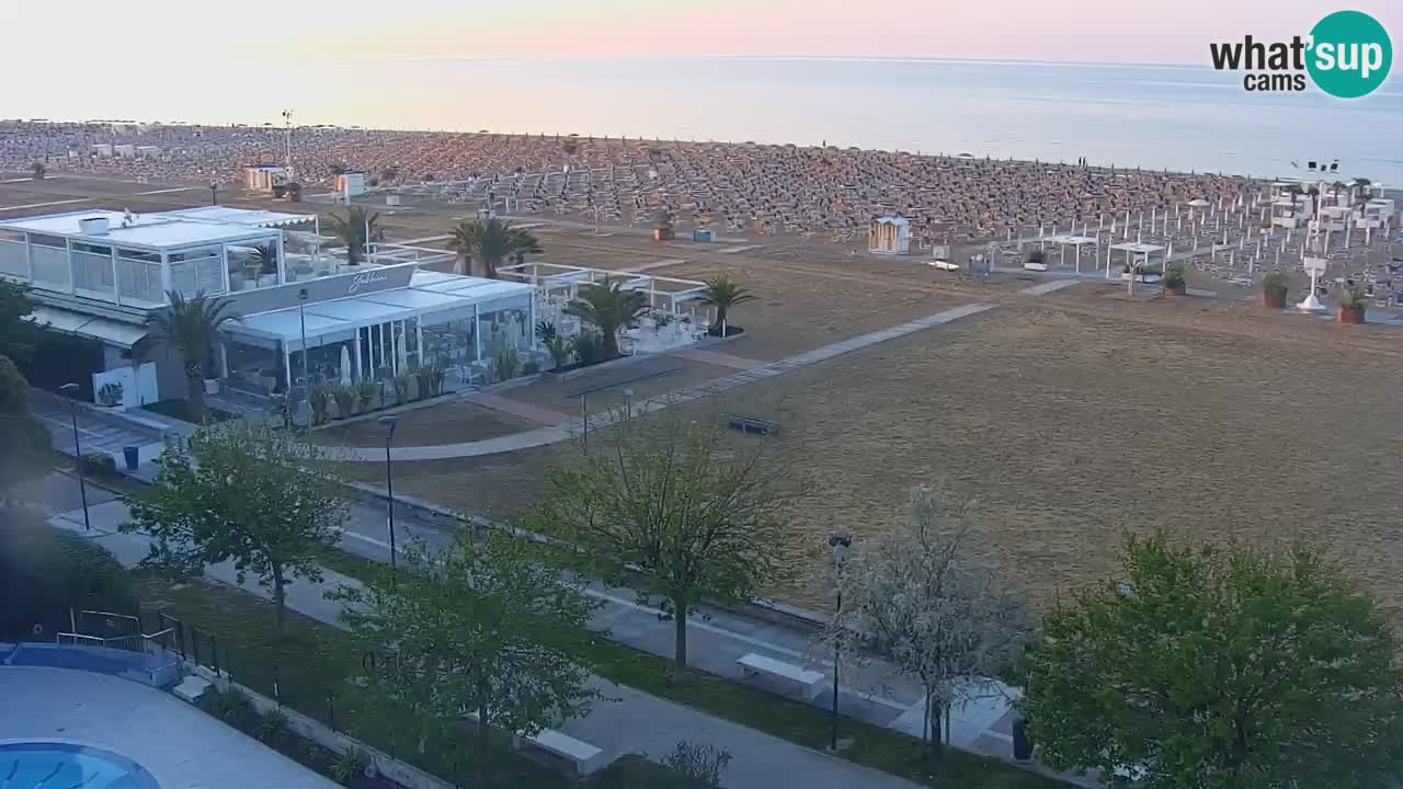 Webcam en vivo playa Bibione – vista desde Ashanti ApartHotel
