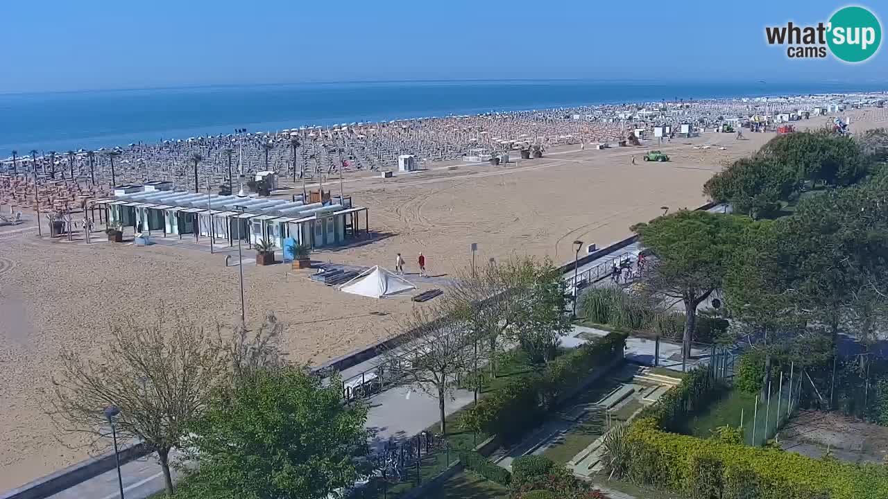 Web kamera Bibione plaža – pogled sa Ashanti ApartHotela